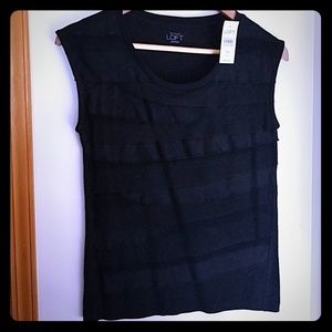 Ann Taylor Loft Ruffle Tshirt